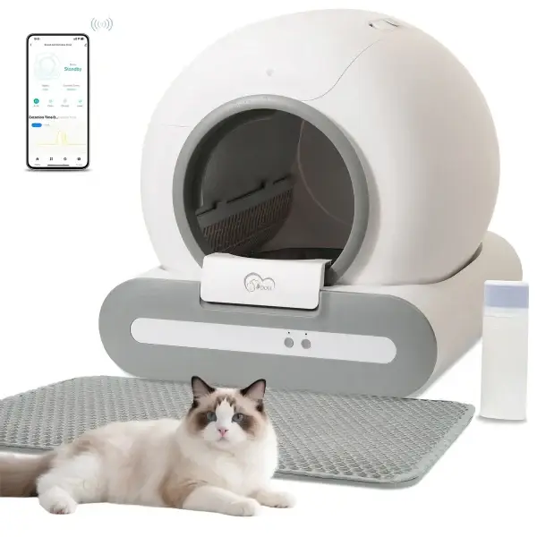 DOEL 65L Self-Cleaning App-Controlled Cat Litter Box