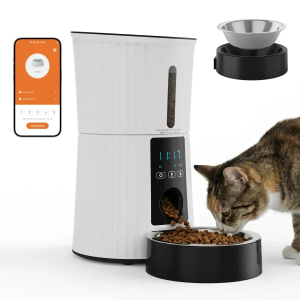 4L WiFi Automatic Cat Feeder with App Control